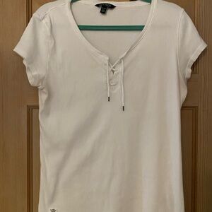 Ralph Lauren White Short Sleeve Top